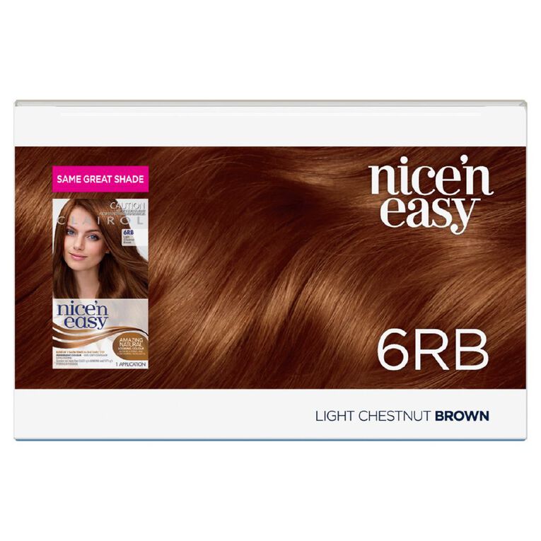 Clairol Nice n Easy 6RB Light Chestnut Brown, , hi-res