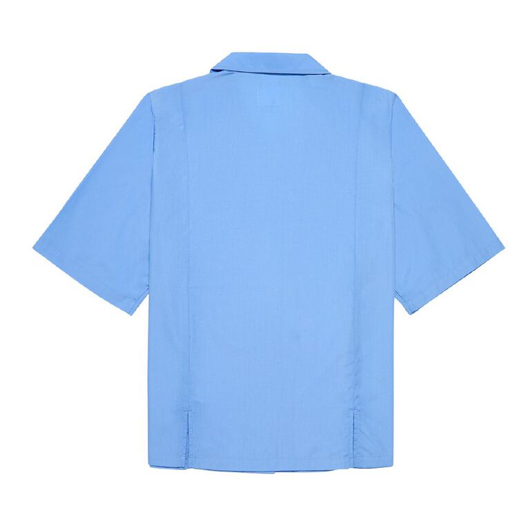 Schooltex St Joseph's Onehunga Short Sleeve Blouse with Embroidery, Blue Mid, hi-res