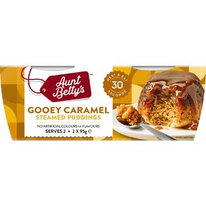 Aunt Betty's Gooey Caramel Steamy Puds 2 Pack