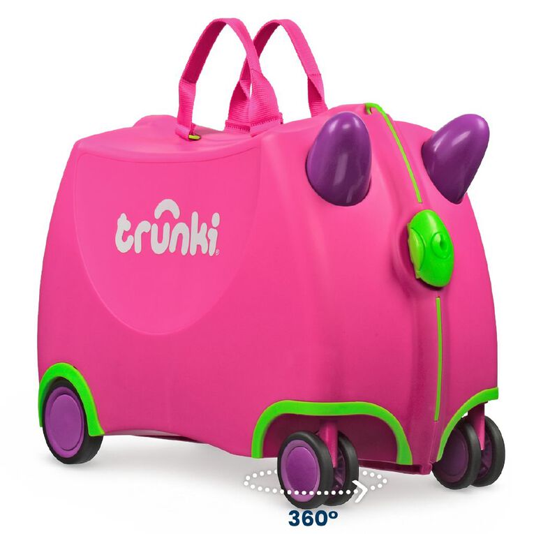 Trunki Ride On Suitcase Pink, , hi-res