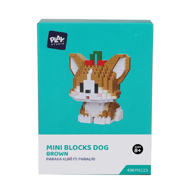 Play Studio Mini Blocks Dog Brown Mid, , hi-res