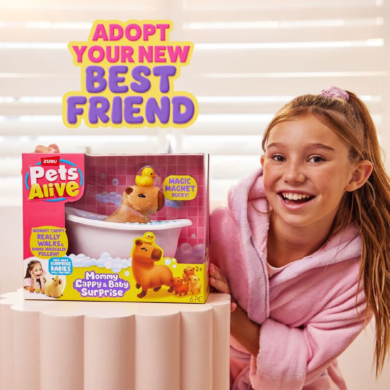 Zuru Pets Alive Mommy and Baby Surprise Series 1 Capybara, , hi-res