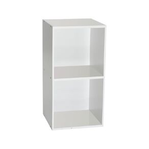 Sort It 1 x 2 Cube Storage Unit White White