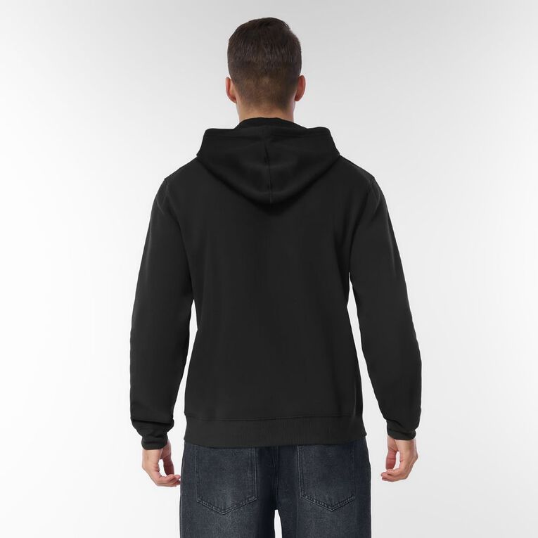 H&H Men's Plain Hoodie Sweatshirt, Black, hi-res