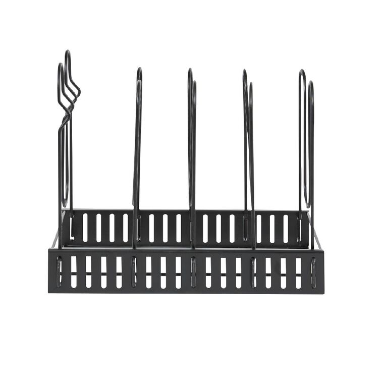 Living & Co Cookware Storage Rack Black, , hi-res