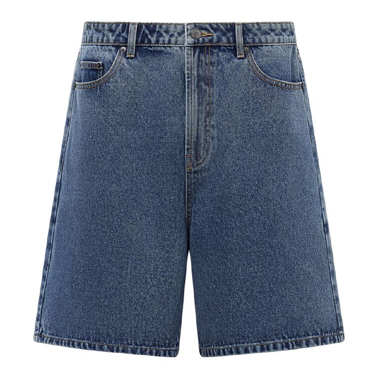 Garage Men's Relaxed Denim Shorts, Denim Mid, hi-res
