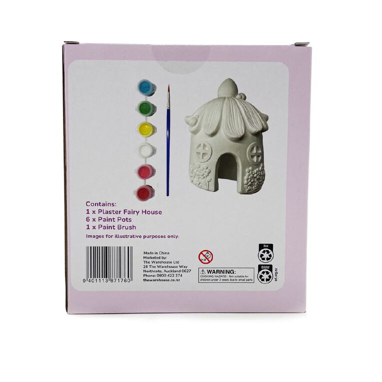 Uniti Craft Kids Paint Your Own Plaster Fairy House, , hi-res