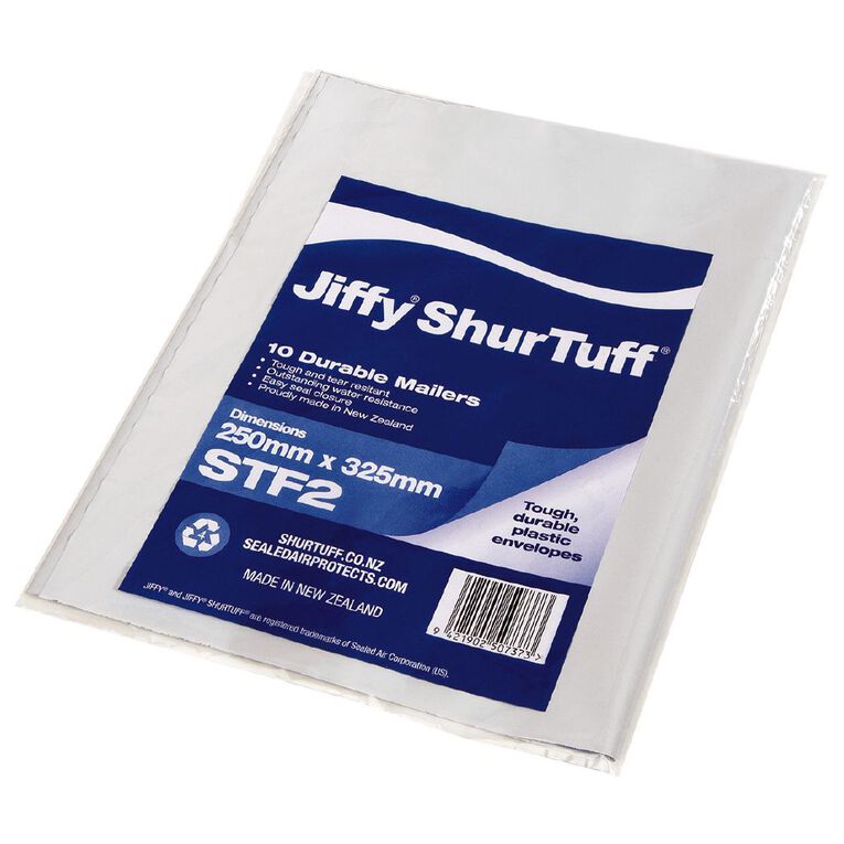 Jiffy Shurtuff Mailbag St2 250 x 325mm 10 Pack, , hi-res