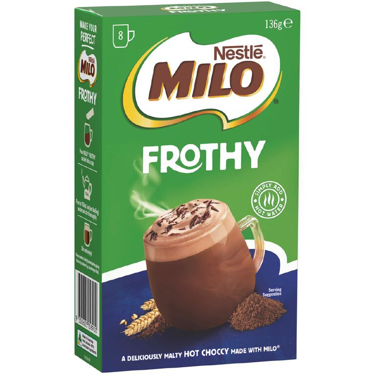 Milo Frothy 8 Pack, , hi-res