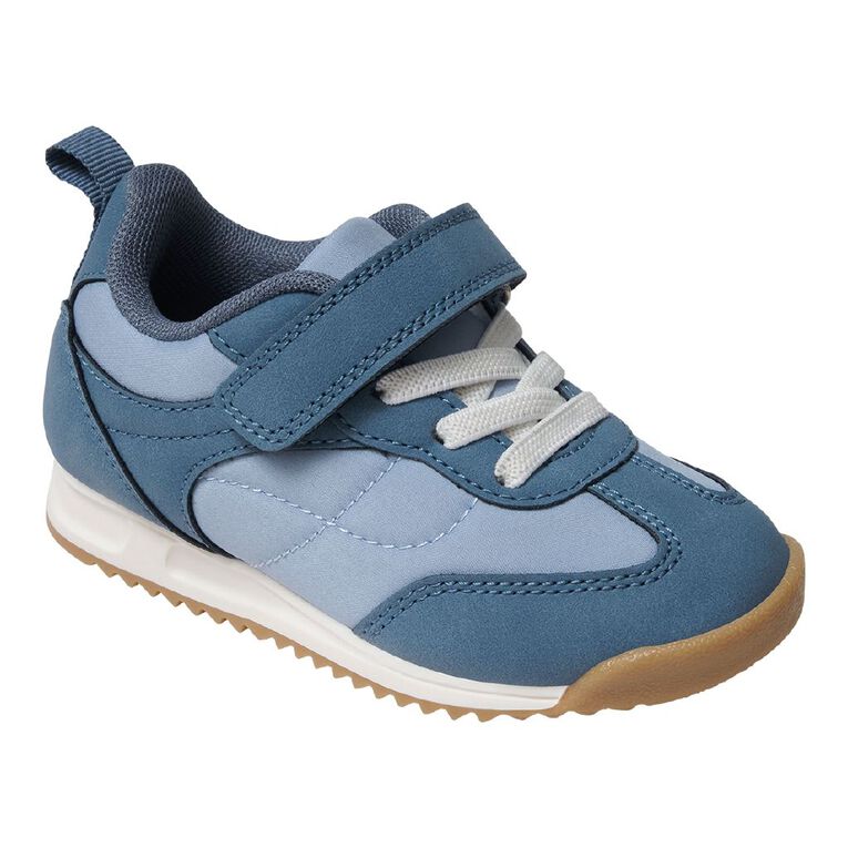 Young Original Junior Kids' Strap Sneakers, Grey, hi-res