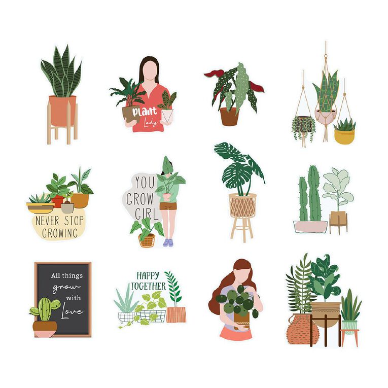 Uniti Plant Person Cardstock Die Cut Shapes, , hi-res