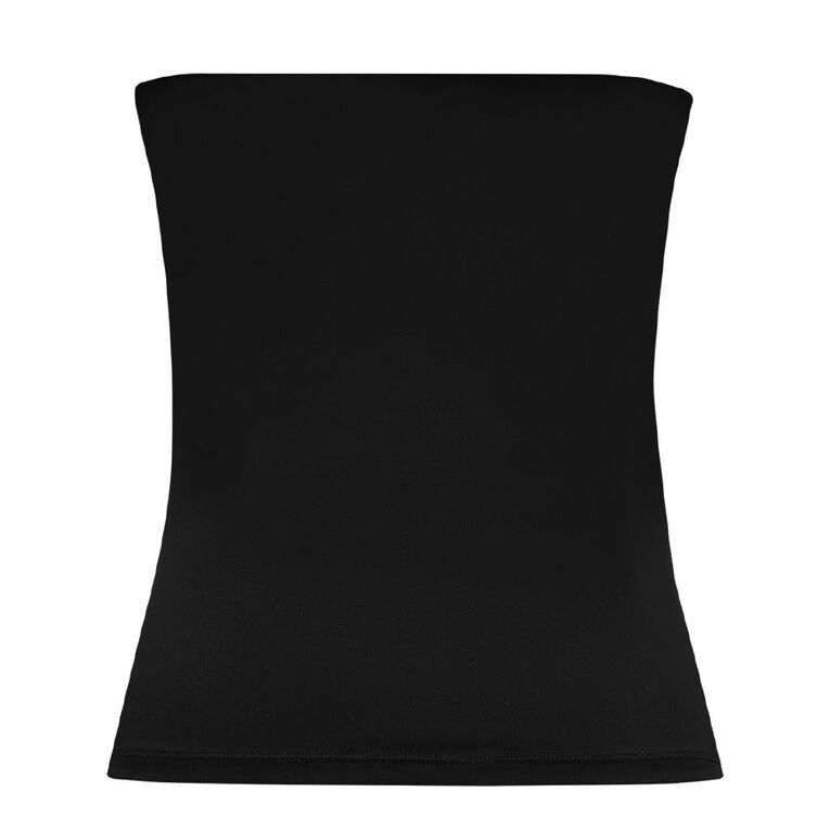 Garage Women's Contour Ruched Bandeau, Black, hi-res