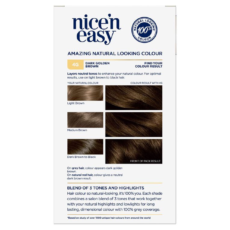 Clairol Nice n Easy 4G Dark Golden Brown, , hi-res