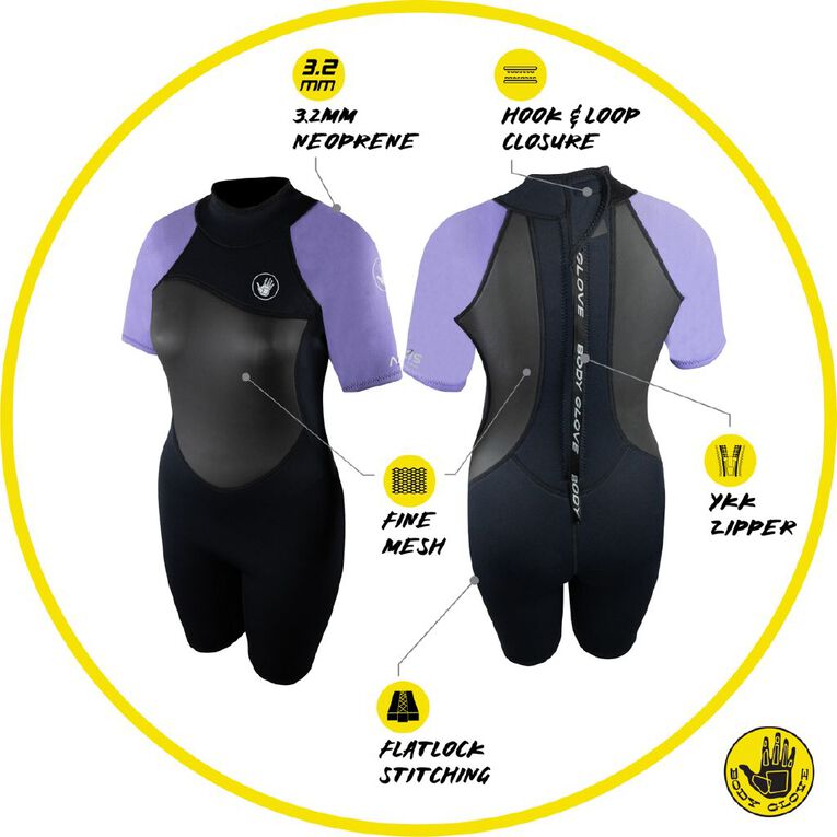 Body Glove Womens Springsuit Black Size 12, Black, hi-res