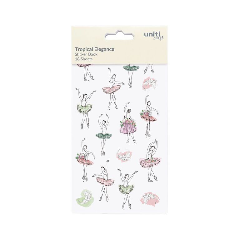 Uniti Tropical Elegance Mini Sticker Book, , hi-res