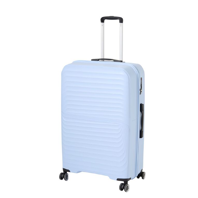 Intrepid 70cm Hardside Checked Suitcase Blue, , hi-res