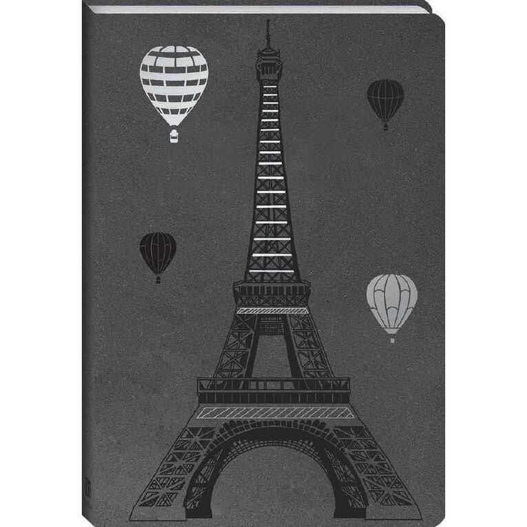 Faux Leather Journal: Balloons over Paris, , hi-res