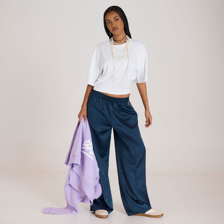 BRDRLESS Sloane Crop Short Sleeve Tee, White, hi-res