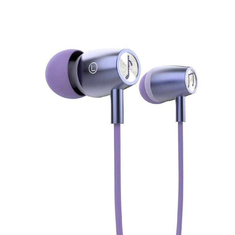 Veon In Ear USB-C Earphones with Microphone VNA06PUR Purple Mid, , hi-res