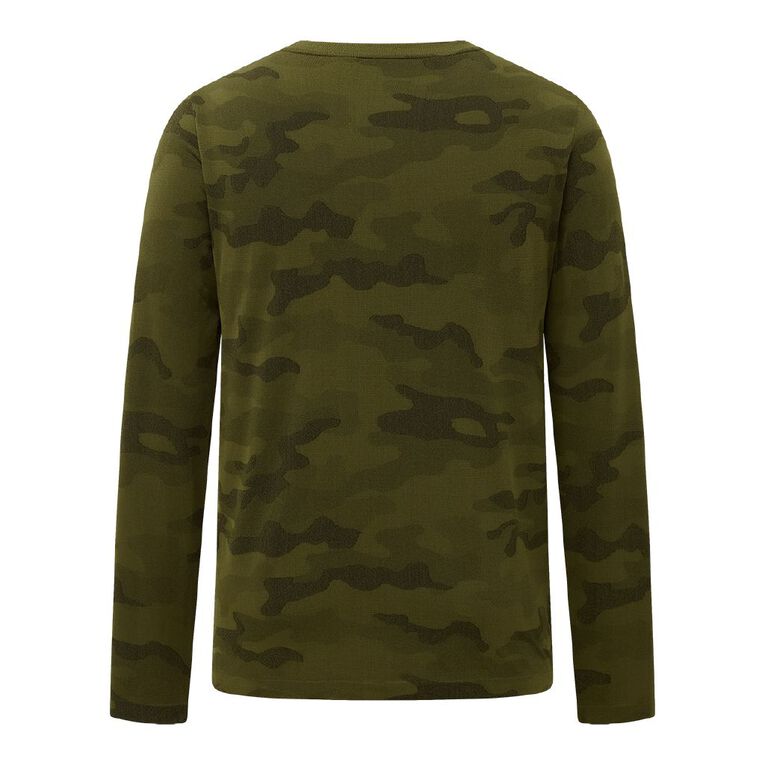 Active Intent Men's Longsleeve Seamless Tee, Green Dark, hi-res