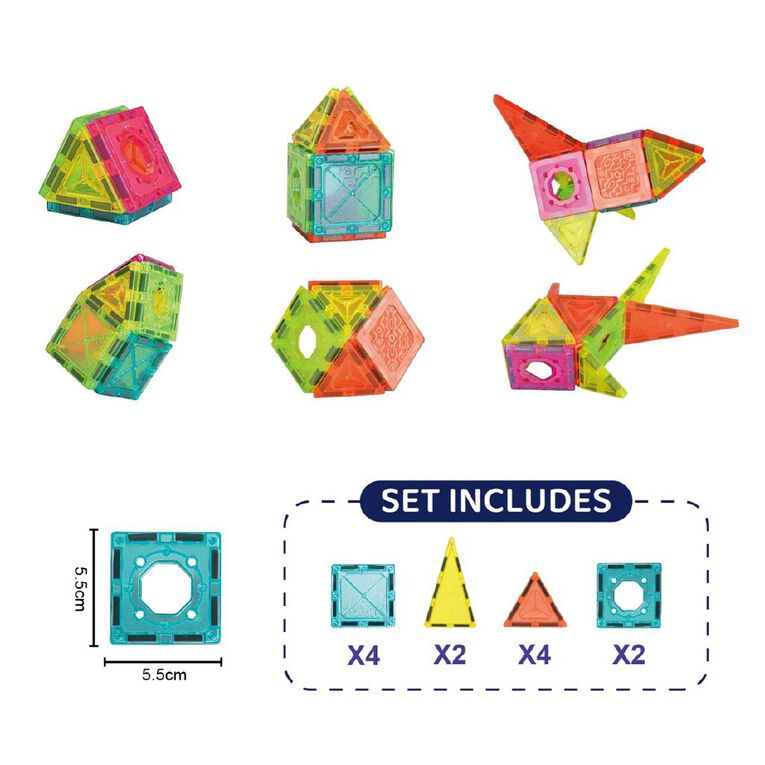 Play Studio Magnetic Tiles 12 Piece Set, , hi-res