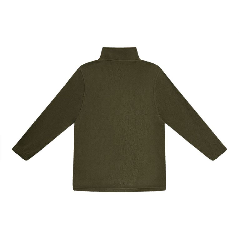 Back Country Kids' Fleece 1/4 Zip Sweatshirt, Green Dark, hi-res