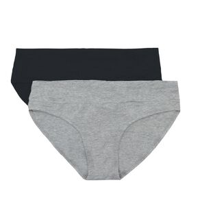 Underworks Women's Smooth Line Bikini Briefs 2 Pack