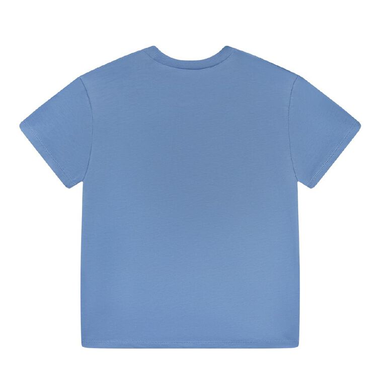 Young Original Short Sleeve Print Tee, Blue Mid, hi-res