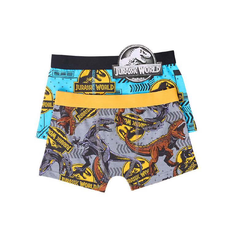 Jurassic World Boxer Shorts 2 Pack Boys Dinosaur Underwear Kids Briefs Trunks