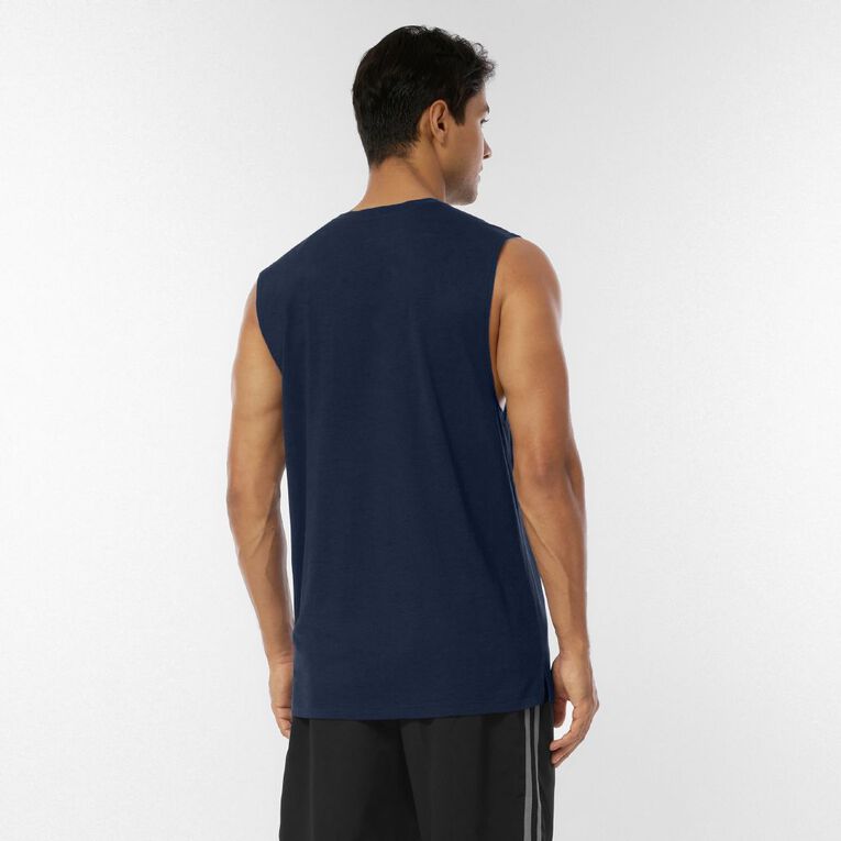 Active Intent Men's Muscle Tank, Blue Dark, hi-res