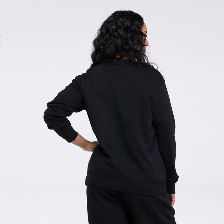 H&H Women's Classic Crew Sweatshirt, Black, hi-res
