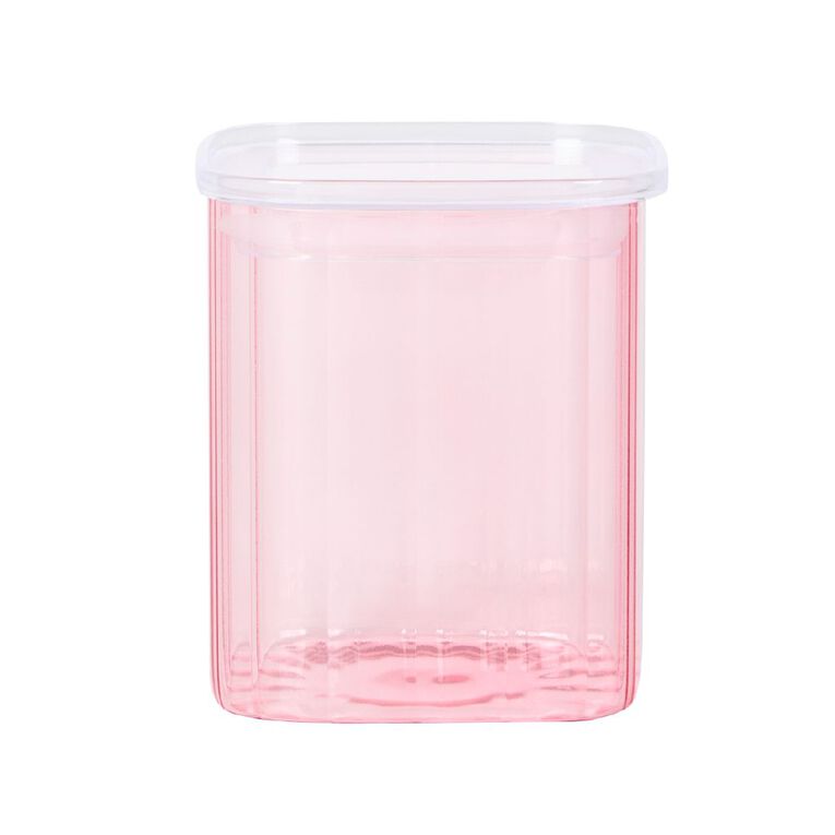 Living & Co Glass Canister Pink 800ml, , hi-res
