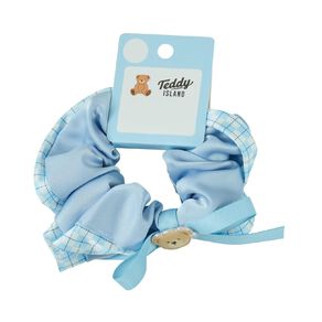 Teddy Island Satin Scrunchie Stripe