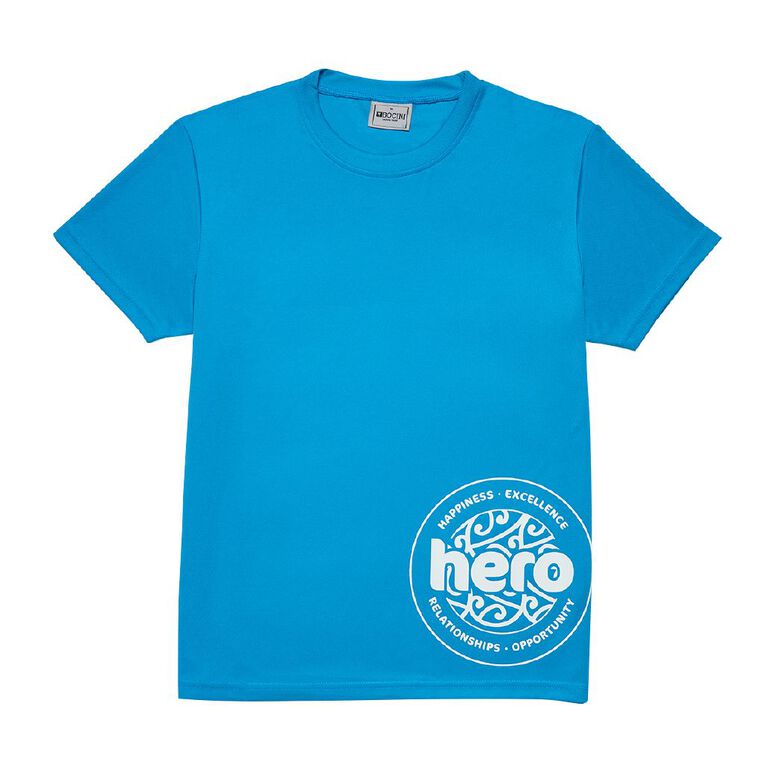Schooltex Cambridge Middle School Tee with Transfer, Cyan, hi-res
