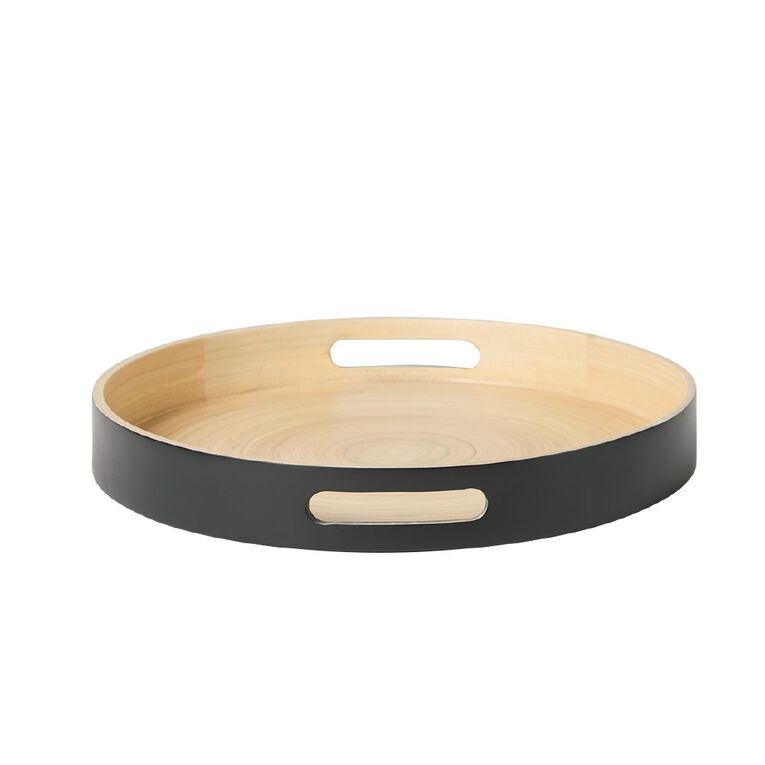 Living & Co Hamptons Bamboo Tray 35cm, , hi-res