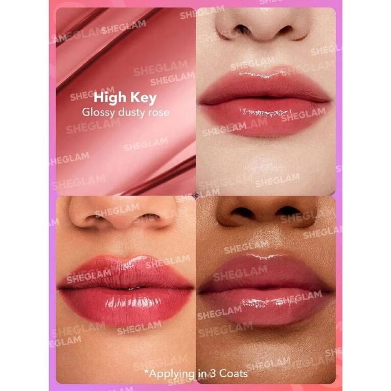 Sheglam Mirror Kiss High Shine Lipstick High Key 2.9g, , hi-res