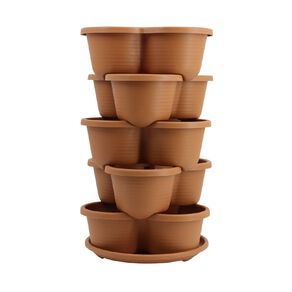 Kiwi Garden Plastic 5 Tier Planter 34cm