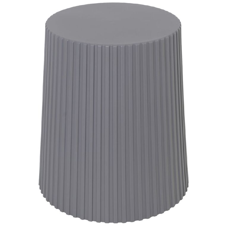 Living & Co Nova Resin Side Table Charcoal, , hi-res