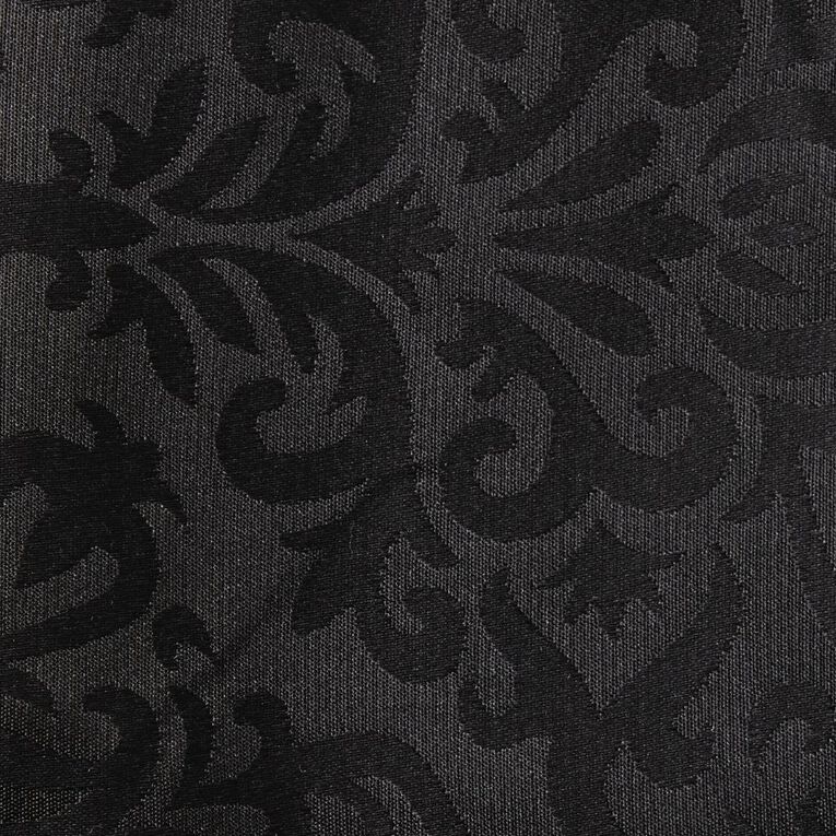 Living & Co Table Cloth Jacquard Black 135cm x 230cm, , hi-res