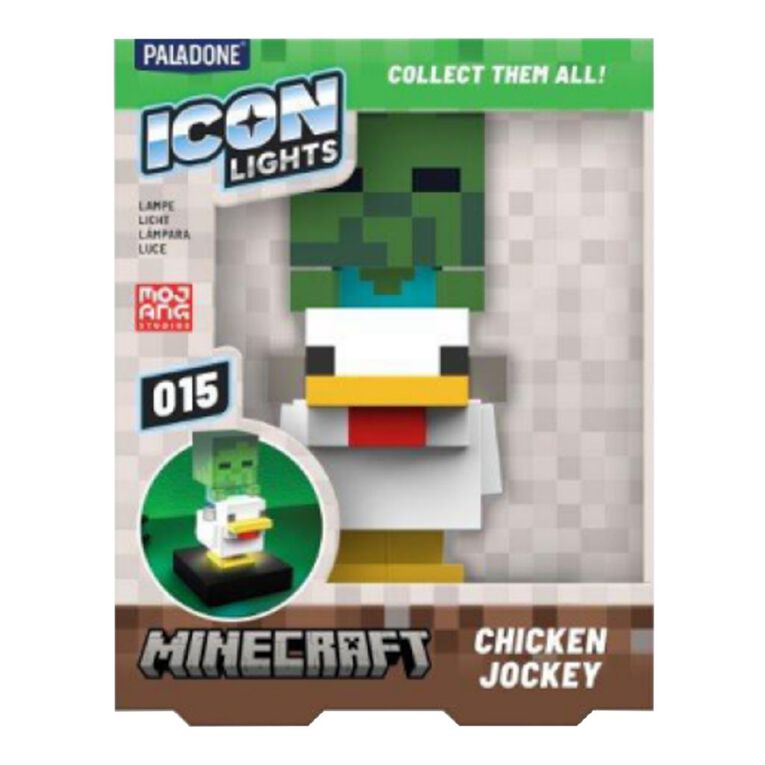 Paladone Minecraft Chicken Jockey Icon Light, , hi-res