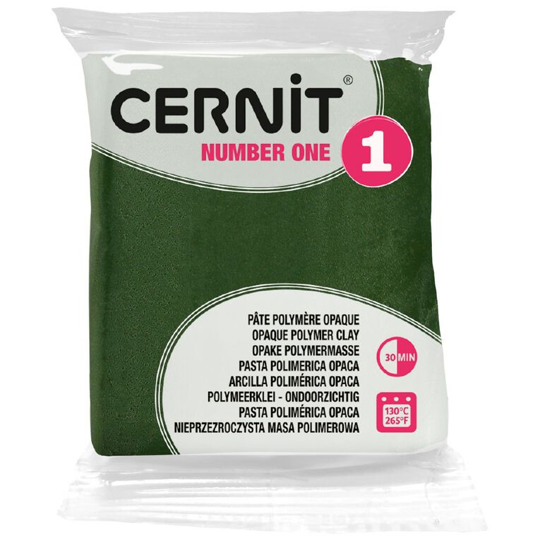 Cernit Polymer Clay No1 56g Olive, , hi-res