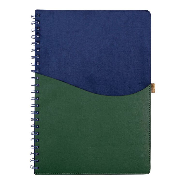 Uniti Stationery Multi Colour Wave A4 Notebook, , hi-res