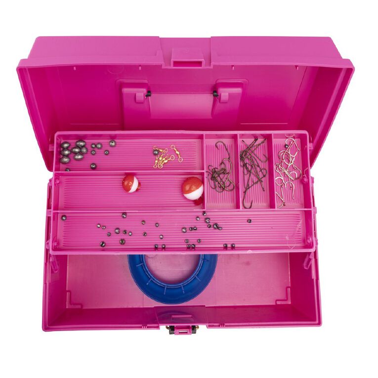 Plano Tackle Kit Pink 100 Piece, , hi-res