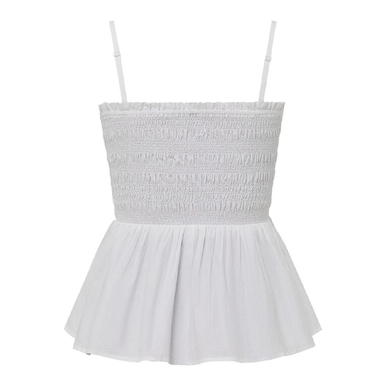 H&H Women's Shirred Bandeau, White, hi-res