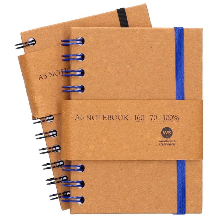 WS Notebook Wiro Kraft A6 The Warehouse