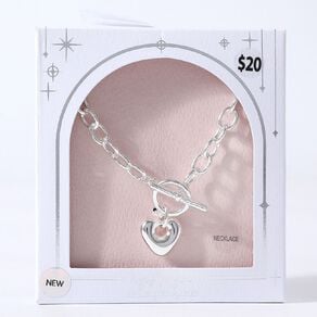 Silver Plated Heart Necklace