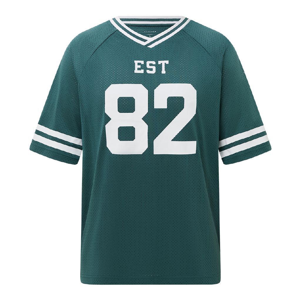 Garage Men's Mesh Football Tee Green Dark | The Warehouse