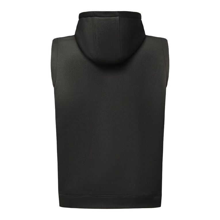 Rivet Sleeveless Work Hood, Black, hi-res
