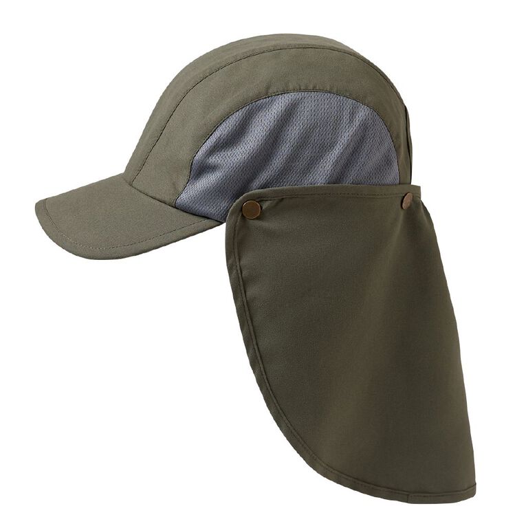 H&H Adults' Snap Legionnaire Hat, Khaki, hi-res