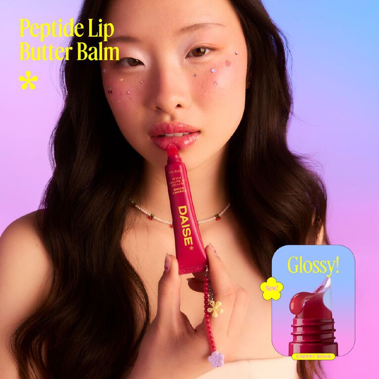 Daise Peptide Lip Butter Balm Cherry Bomb 15ml, , hi-res